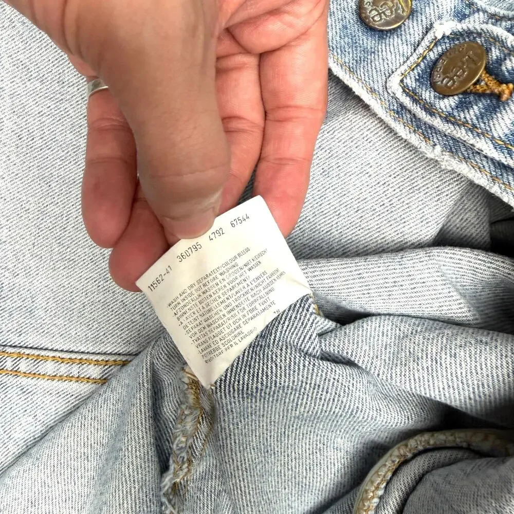 VTG Lee Sanforized Denim Jacket XXL Union Made USA Riders